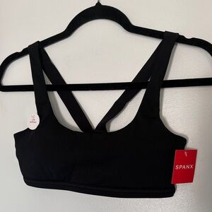 SPANX Low Support Black Women's Low Impact Sports Bra XS
